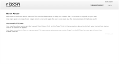 Desktop Screenshot of abuse.rizon.net