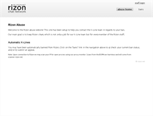 Tablet Screenshot of abuse.rizon.net